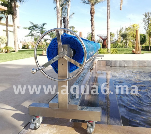 Enrouleur inox pour couverture piscine